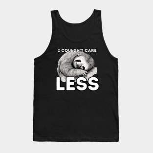 lazy sloth, do not care attitude Tank Top